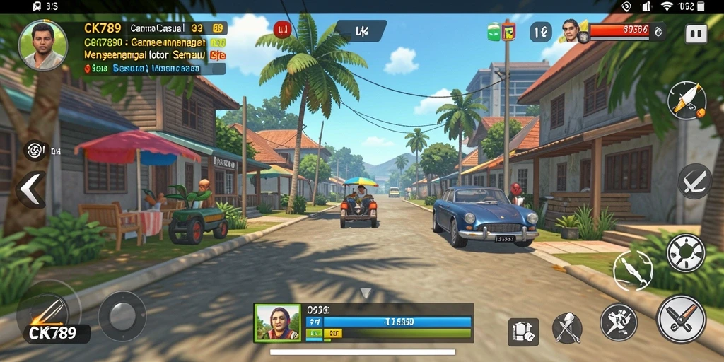 Screenshot CK789 menampilkan gameplay seru dan penuh warna.
