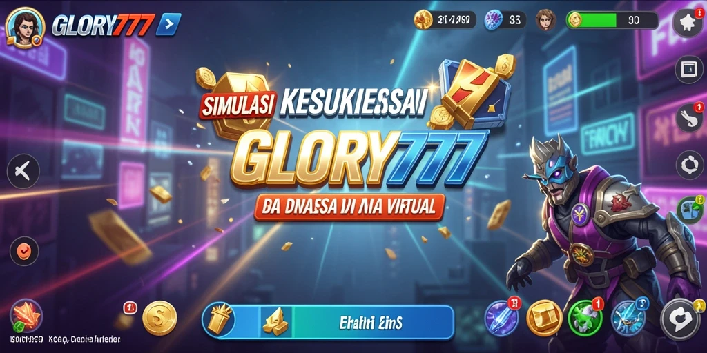 Tampilan gameplay menarik dan penuh warna dari GLORY777.