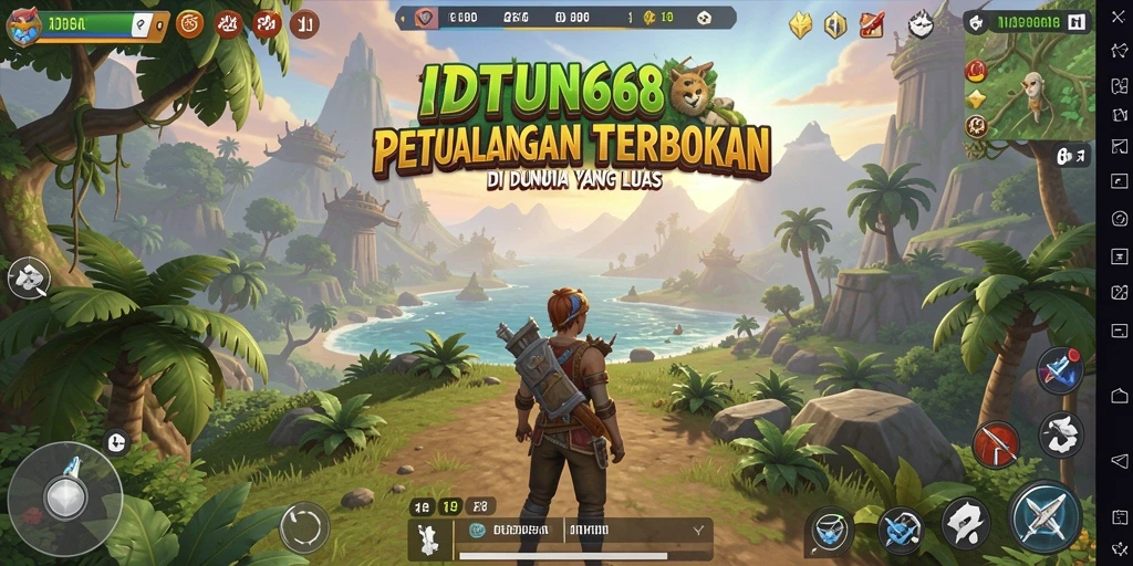 Tampilan gameplay IDN668 yang menakjubkan dalam dunia terbuka.