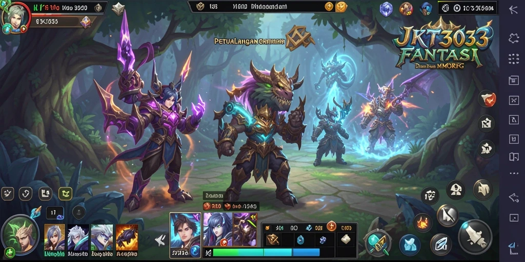Tampilan gameplay <strong>JKT303</strong> yang menarik dan dinamis dalam dunia MMORPG.