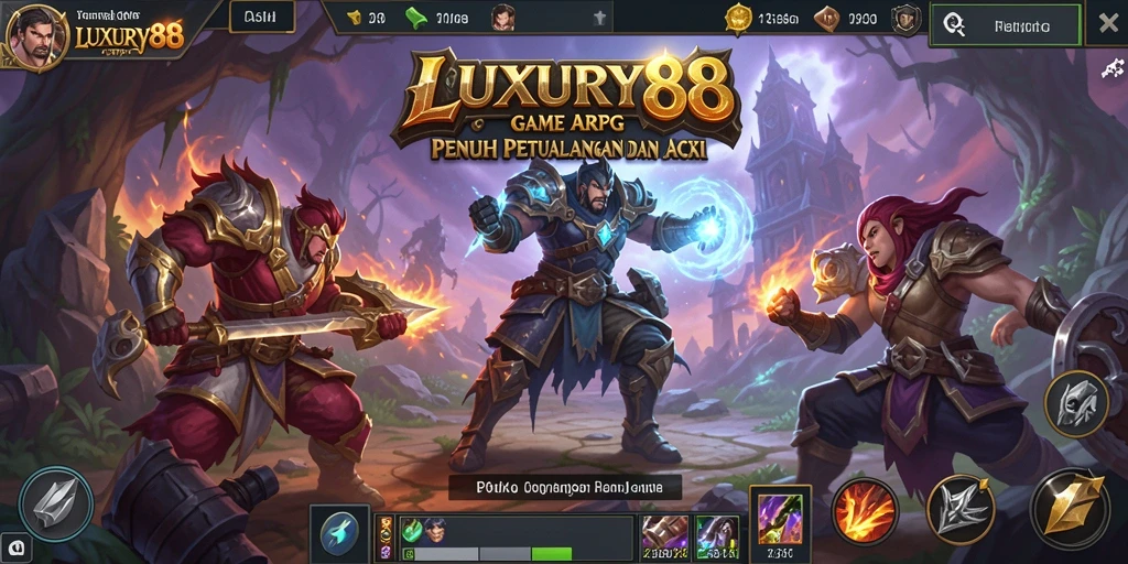 Tampilan gameplay ARPG yang seru dan menantang di LUXURY88.