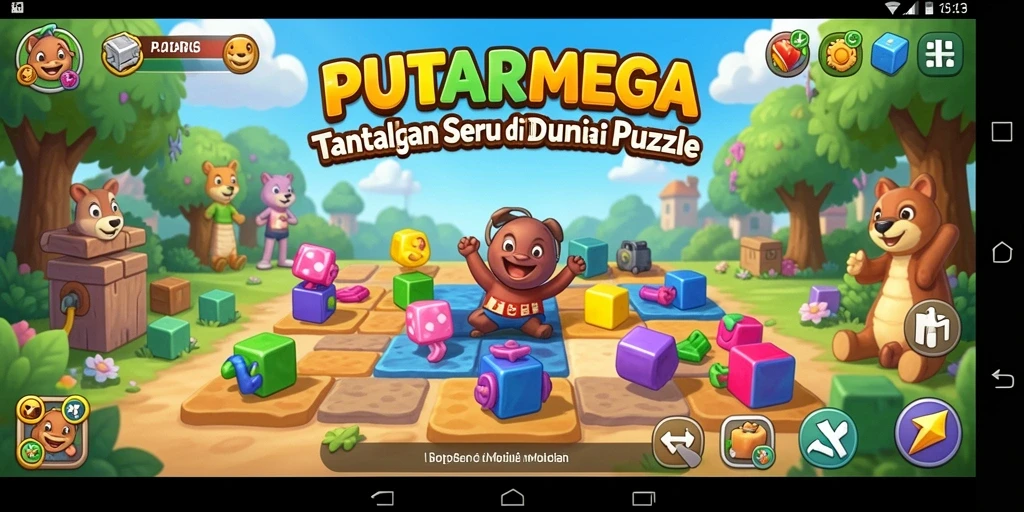 Tampilan permainan PUTARMEGA yang seru dan menantang.
