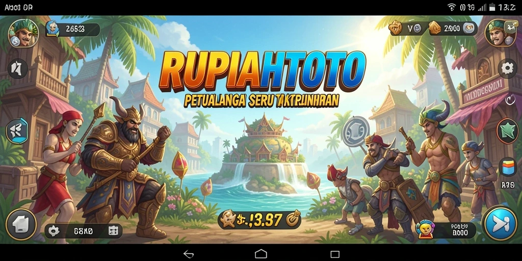 Tampilan gameplay RUPIAHTOTO yang menonjolkan petualangan seru.