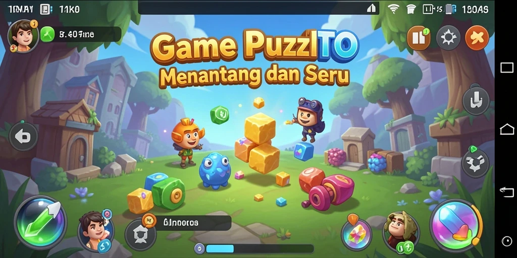 Tampilan gameplay TEMPOTOTO yang menarik dan menantang.