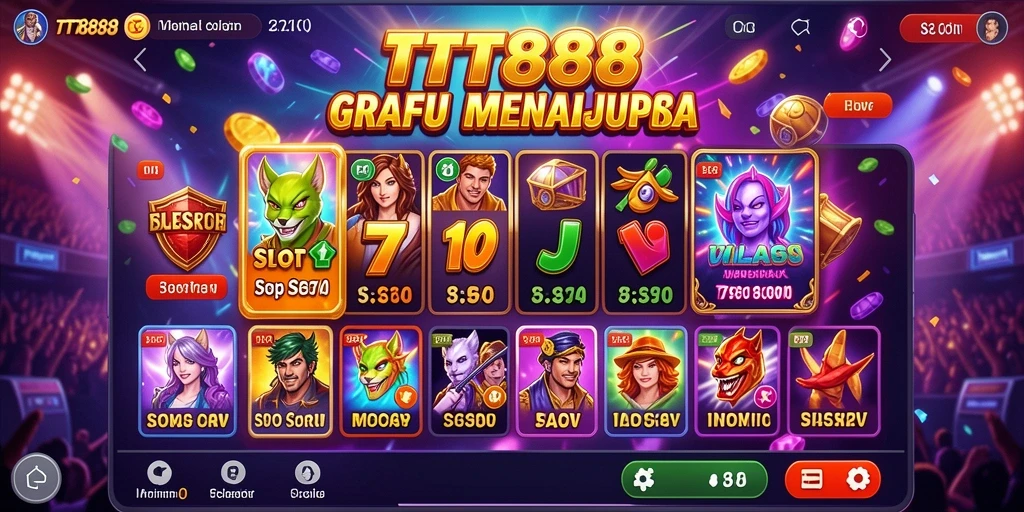 Screenshot utama TTT888 menampilkan gameplay Slot yang menarik.