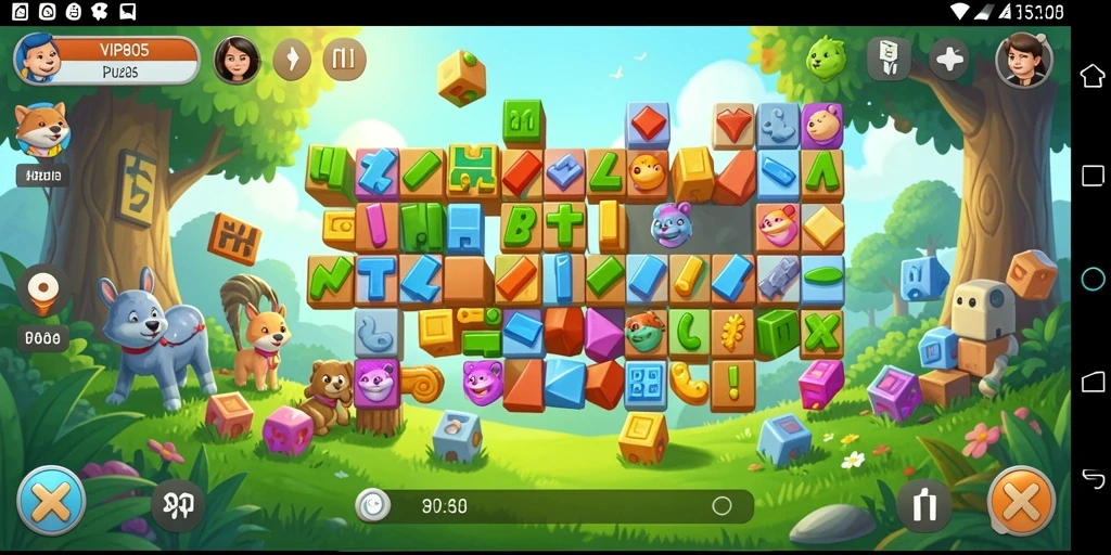 Screenshot gameplay menunjukkan tantangan puzzle yang menegangkan.